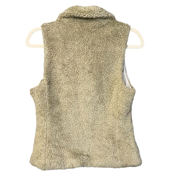 Patagonia Women’s Los Gatos Sherpa Vest Beige Small Cozy Layer Outdoor Hiking - Picture 4 of 5